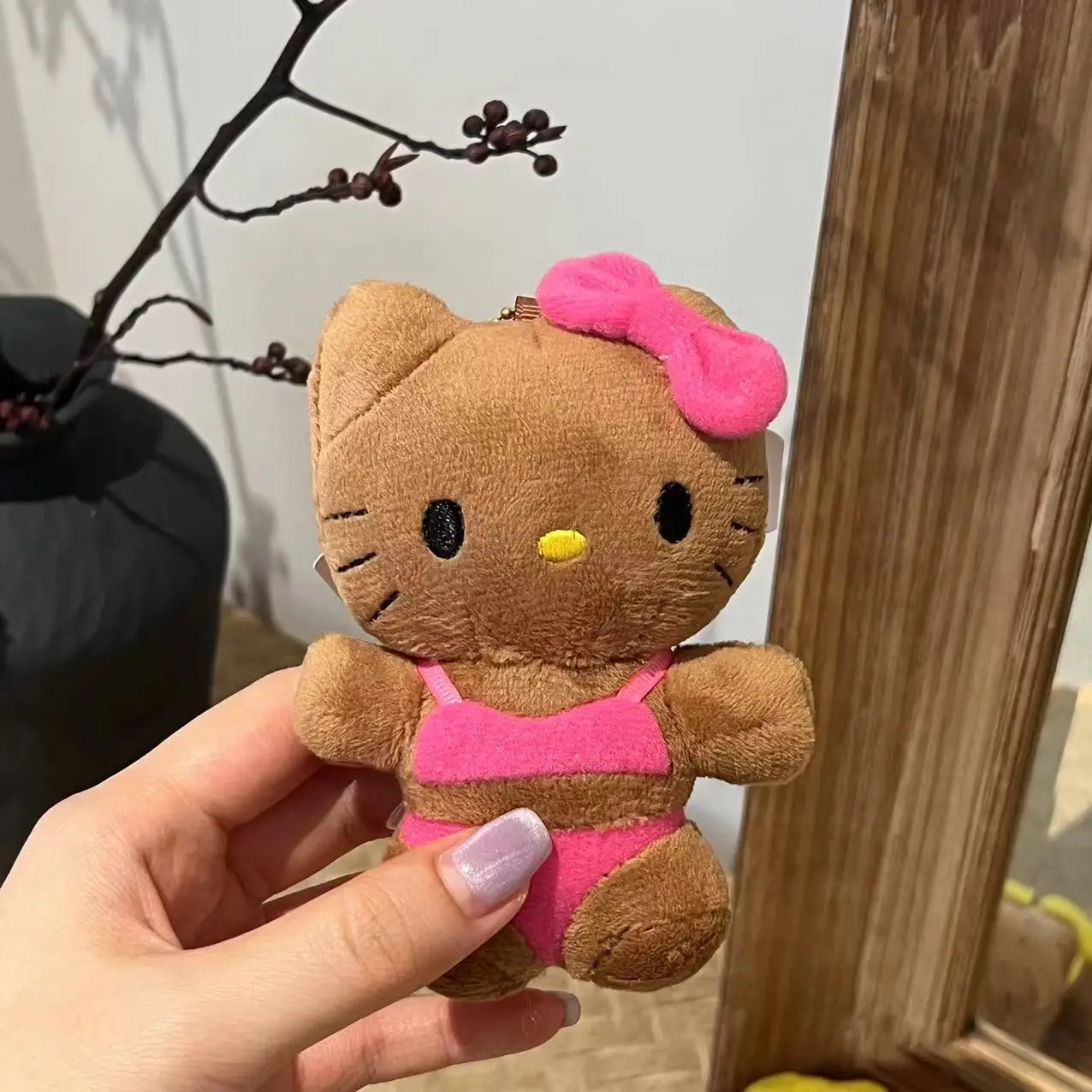 Mode Hallo Kitty Plüsch-schlüsselanhänger Anhänger Niedlichen Cartoon Puppe Spielzeug Schlüsselbund Exquisite Rucksack Dekoration Zubehör Geschenke