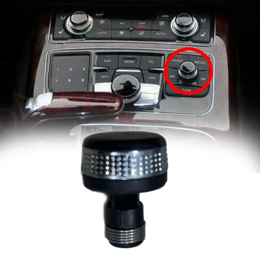 Replacement Center Console Volume Adjustment Knob for For A8 2011-2017 and For S8 2013-2016 Fits OEM Specifications