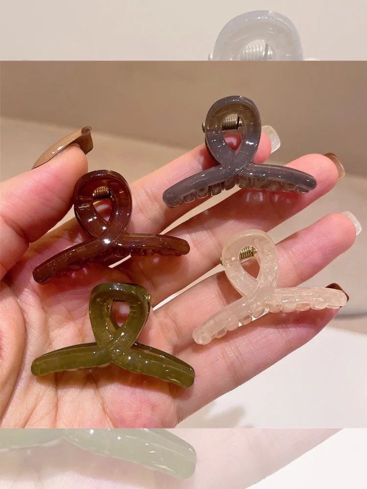 Small Size Shark Clip Ponytail Height Fixed Gadget Small Jaw Clip Bang Clip Accessories High Sense Clip Headdress Hairpin Female