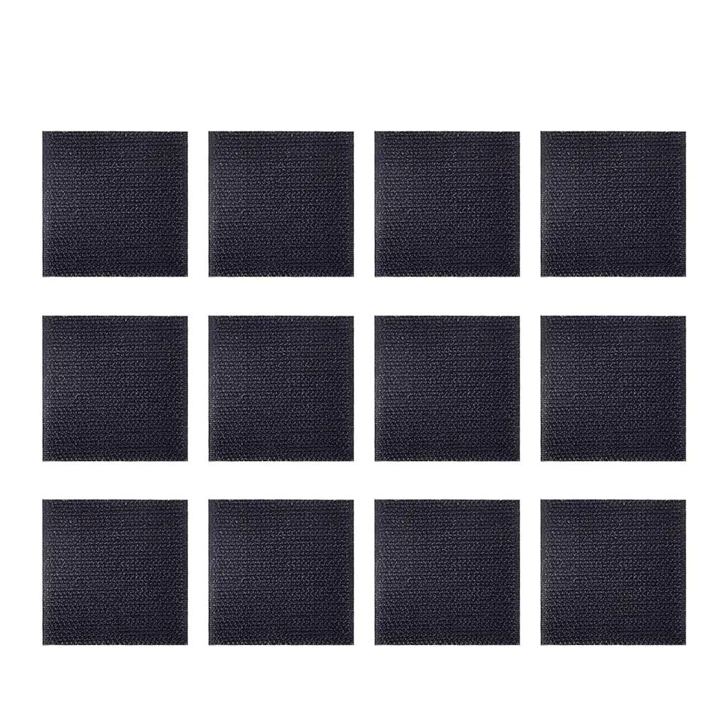 

12 Set Rug Adhesive Anti curling Carpet Gripper Hard Floors Hook Loop Fastener Bath Bedroom Living Room Anti slip Patch