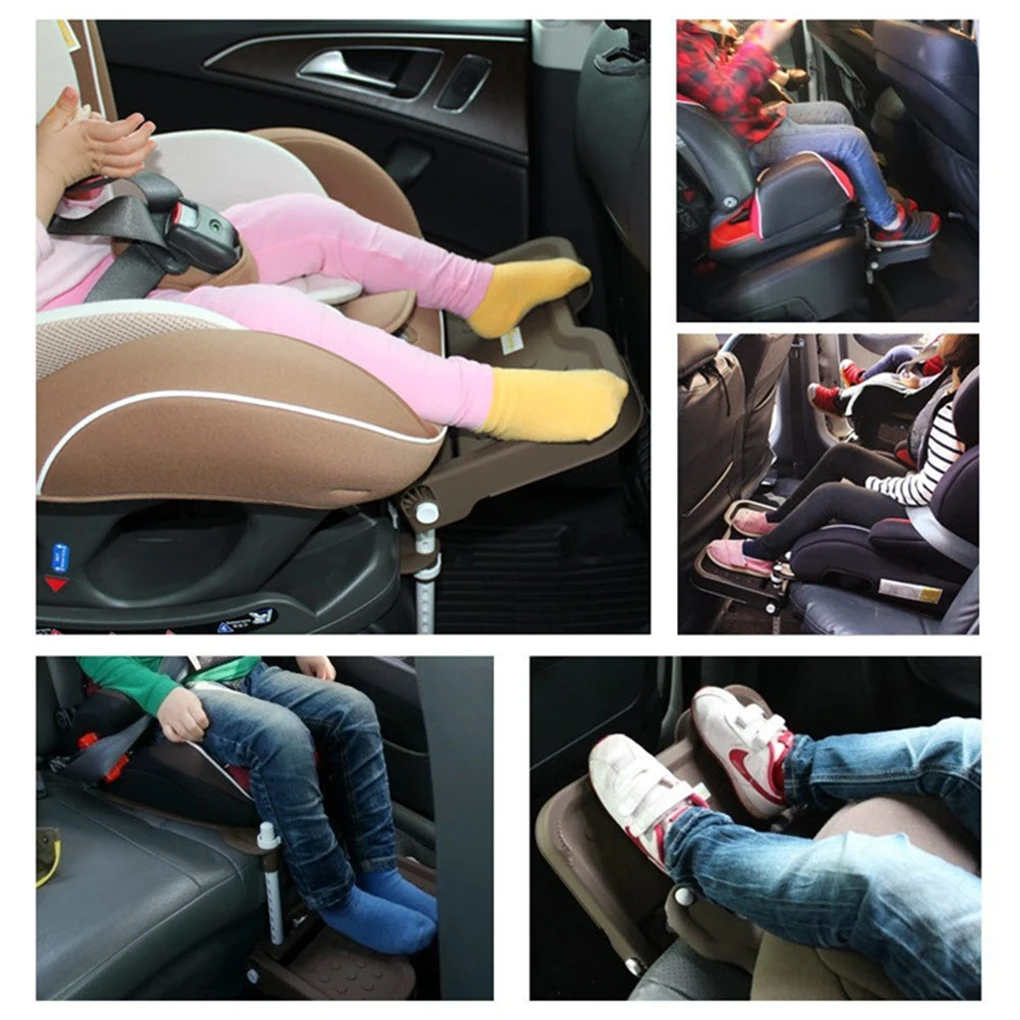 Reposapiés ajustable y plegable para asiento de seguridad de coche para niños, experiencia y comodidad, hecho con ABS