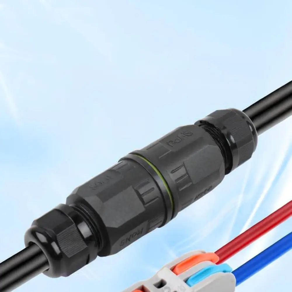 Waterproof Junction Electrical Terminal Connector Industrial Outdoor Cable Fast Adapter Power Coupling Plug Joint Splicing Block