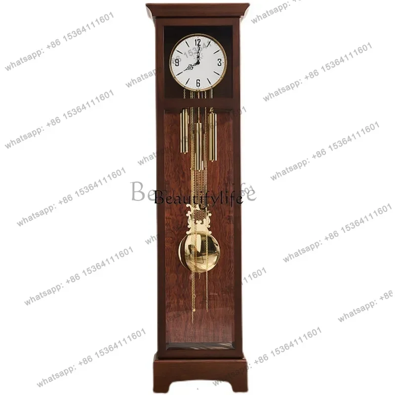 XX59New Chinese floor-to-ceiling living room modern simple European clock German vertical pendulum clock retro and fashionable