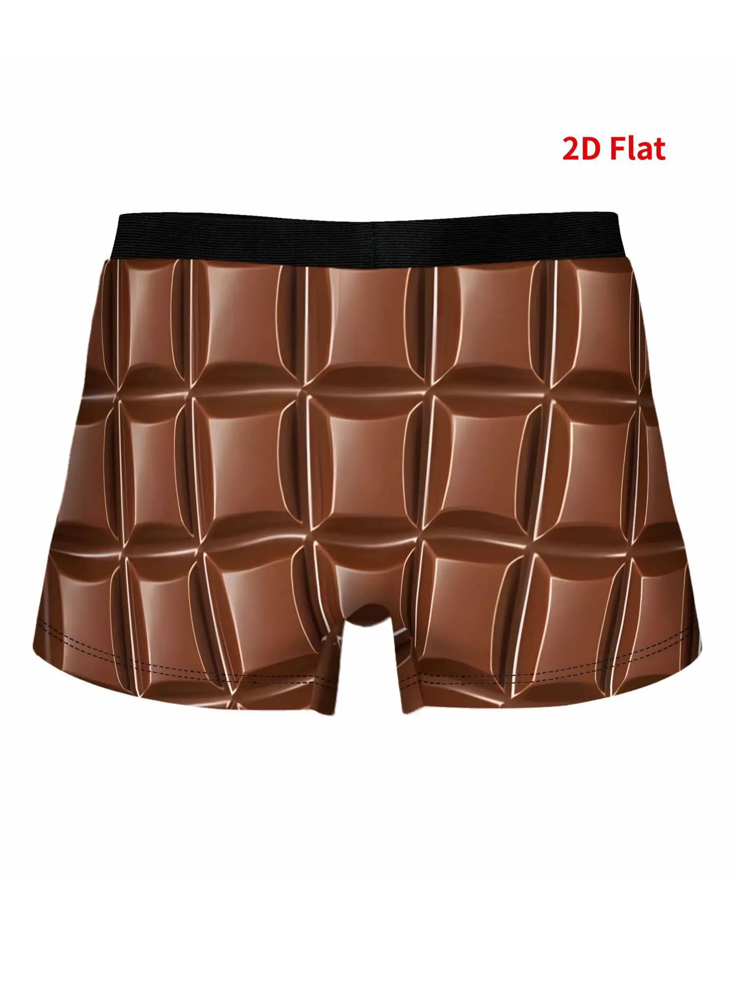 2D Print Design Chocolate Unisex Stretchable Underwear Unique Vintage Gift Ideal