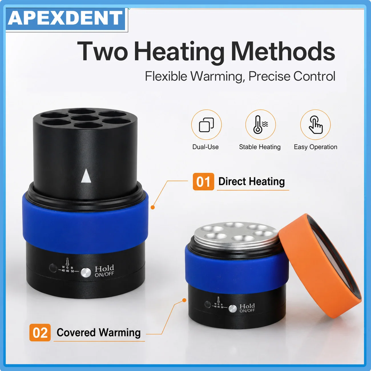 APEXDENT Dental AR Heater Composite Resin Warmer With 7 Warming Slots Dentistry Three-Position Temperature Instruments