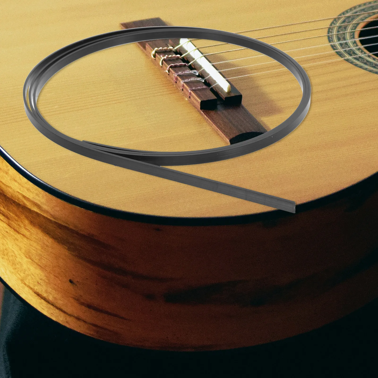 12Pcs Guitar Purfling Strip Set ABS Material Smooth Textured Stylish Binding Edging Trim for DIY Repair Decoration Accessories