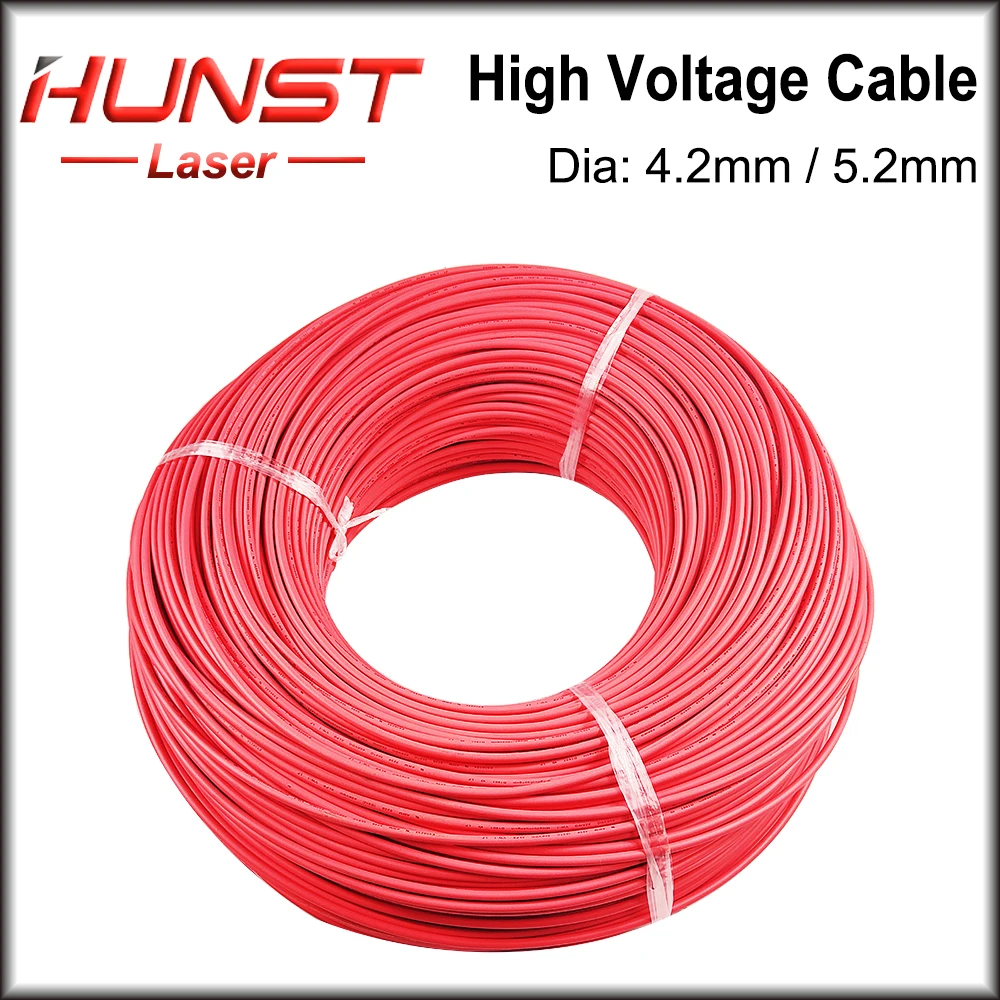 HUNST 30 Meters High Voltage Cable for CO2 Laser Power Supply and Laser Tube Laser Engraving and Cutting Machine.