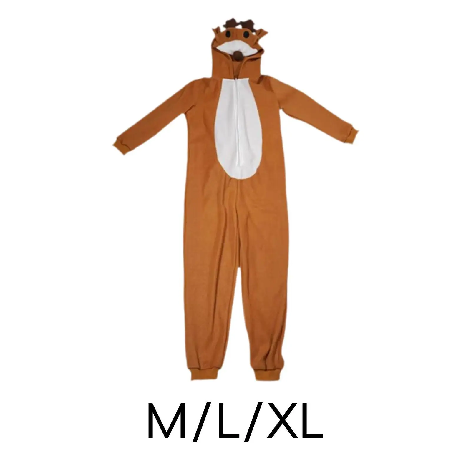 Christmas Deer Costume Soft Decorative Roles Play Party Jumpsuit for Birthday Gift Holidays Carnivals Stage Show Themed Party