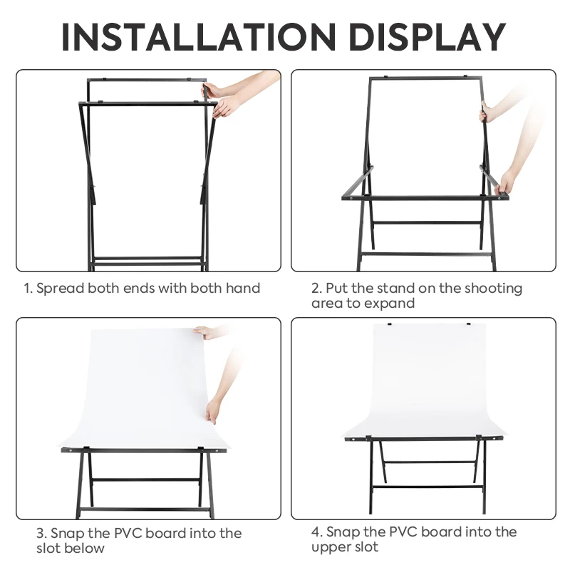 100*45cm Photo Table Backdrop Photography Backdrop Boards With White Backdrop For Flat Lay Or Product Shooting Background Stand