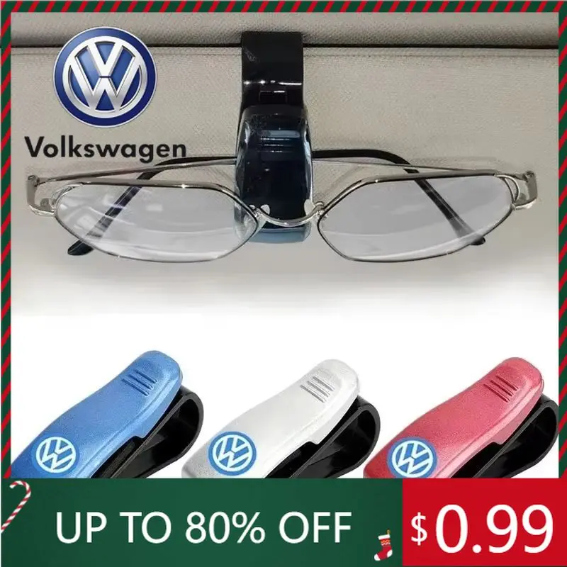 

For VW Volkswagen Jetta MK5 Golf Car Glasses Holder Portable Ticket Card Clamp for Volkswagen Polo Golf Jetta Beetle Tiguan Tour