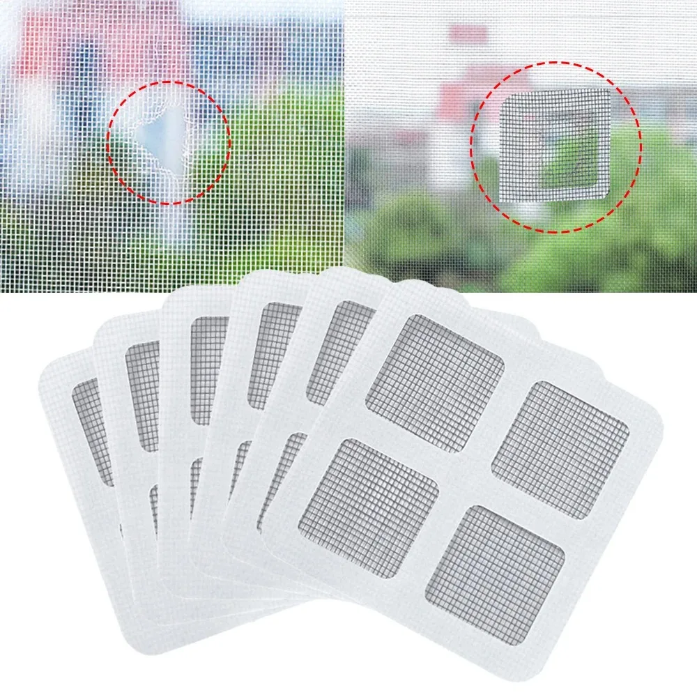 3/5/10Pcs New Window Screen Window Screen Patch Fix Net Stickers Mesh Repair Screen Patch Door Curtain Home Adhesive Fix Net