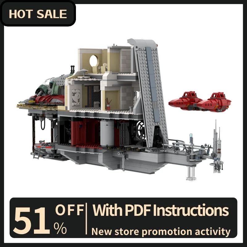 

New 2294Pcs Famous Star Battle Movie Moc Trouble In The Clouds Model Building Blocks Diy Creative Ideas Kids Toys Birthday Gifts