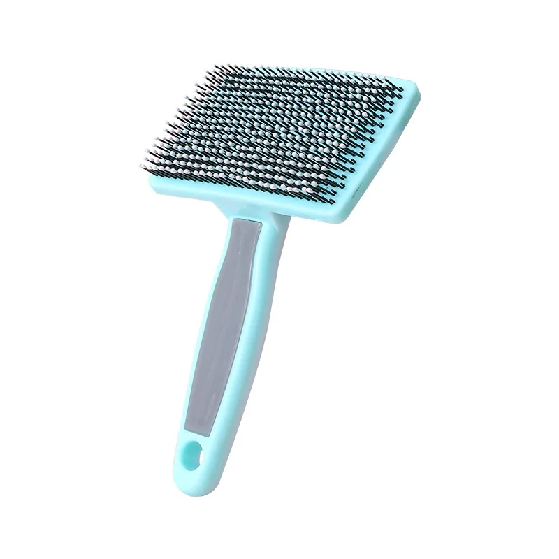 New Dog Brush Stainless Steel Dog Comb Massage Dog Comb Brush Pet Hair Removal Cleaning Tool Soft Handle Cat Comb Brush Cat