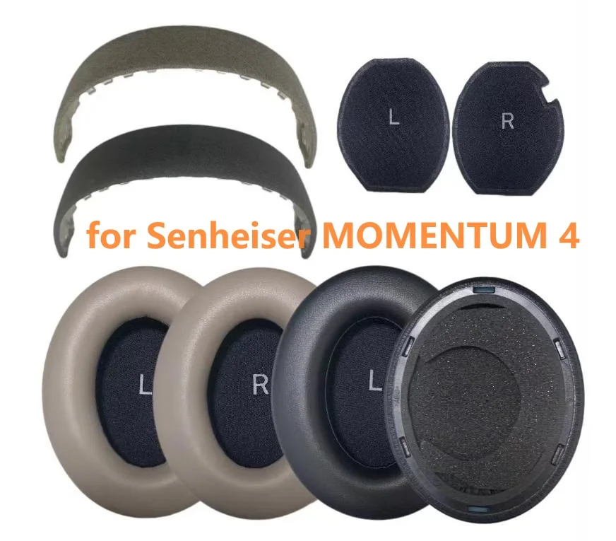 وسادة الأذن لـ Senheiser MOMENTUM 4 ، جزء إصلاح Earcup ، وسادة earmuf