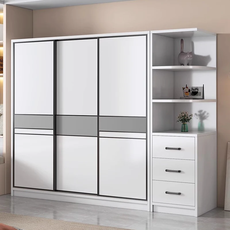 Минималистичный современный шкаф, ящики, полки, органайзер для хранения, перегородки для гардероба, деревянная витрина, ткань, мебель Muebles для комнаты