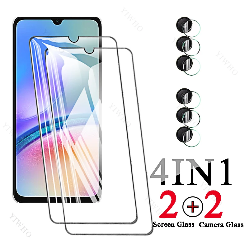 

4in1 Protection Glass for Samsung Galaxy A05s A 05 S A05 05s Screen Protectors Tempered Glass Camera Lens Fingerprint Unlock HD