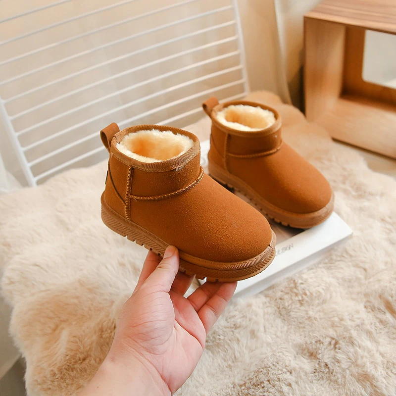 أحذية شتوية للأطفال لعام 2025 أحذية شتوية للأولاد مضادة للانزلاق أحذية شتوية للبنات أحذية أميرات منخفضة الجودة أحذية أطفال ناعمة دافئة 26-34