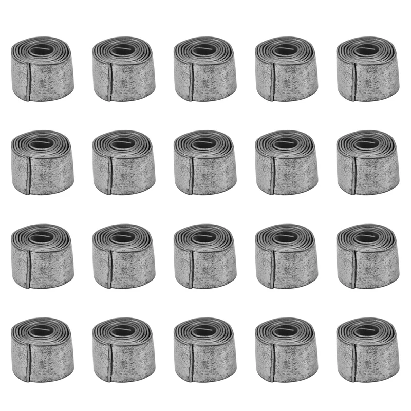 

20 мягких свинцовых листов, рыболовные грузила с зажимом, 1,0 мм