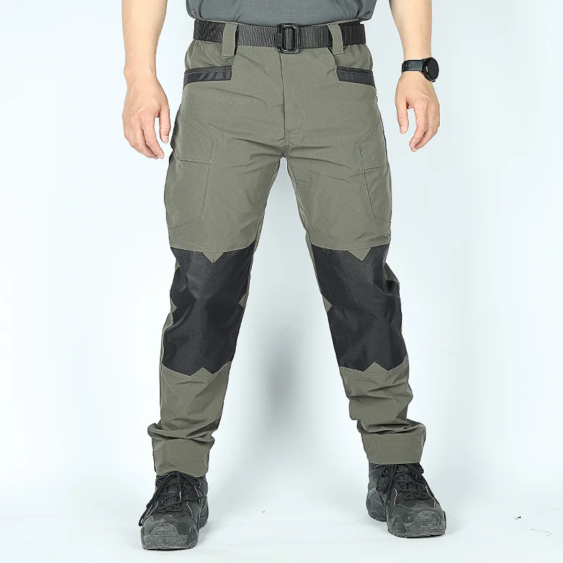 2-1 Stück Herren Taktische Arbeitshosen Outdoor-Trainingshosen Wanderhosen Frühling Herbst Wasserdichte Cargohosen Multitaschen-Arbeitskleidung – Detail 11