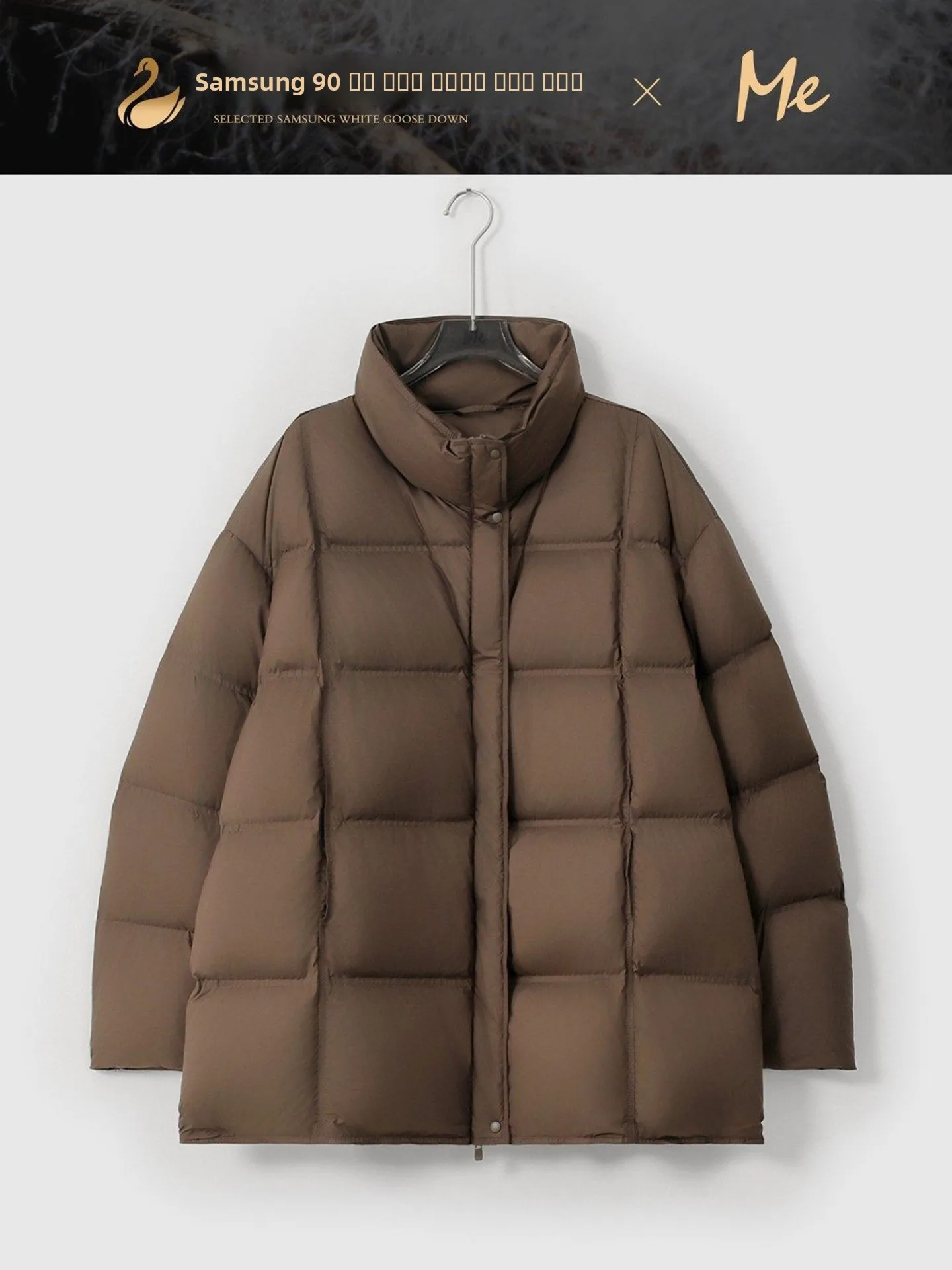 

Warmth Meets Versatili: Women's White Goose down Jaet by Old Yang ME Soap Bubble Waed Faionable All-Season Outerwear