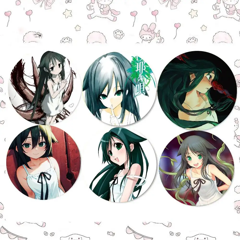 Horror Animation The Song Of Saya Badge Tinplate Meme Round Brooch For Hat Bag Creative Lapel Jewelry Accessories Gifts