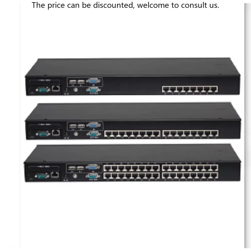 

8/16 Ports DB-15 Combo IP KVM Switch With USB + VGA Local Console Hotkey OSD Hot Stock KVM Drawer
