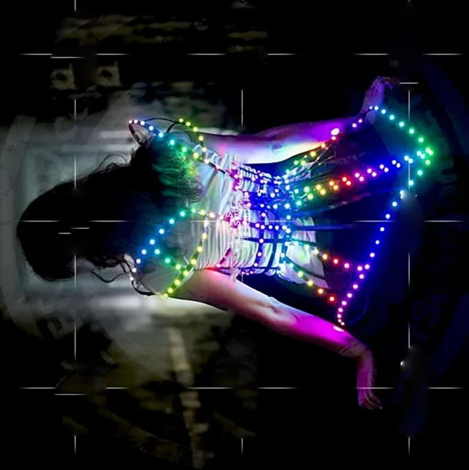 

Технология светодиодных платьев, светящееся платье для делового выступления, сексуальные мигающие огни gogo DS, тематический костюм для вечеринки