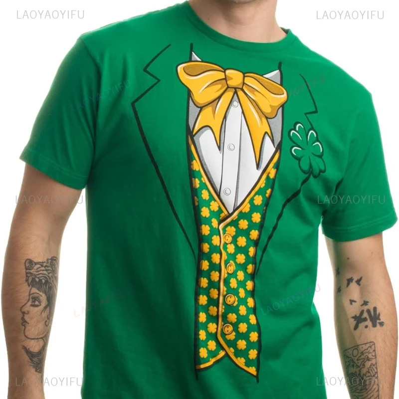 Saint Patrick's Day Holiday Costume Tees Funny Irish Festivals Novelty Shirts Unisex T-Shirts Y2k Top Goth Ropa Mujer 2026 Tees