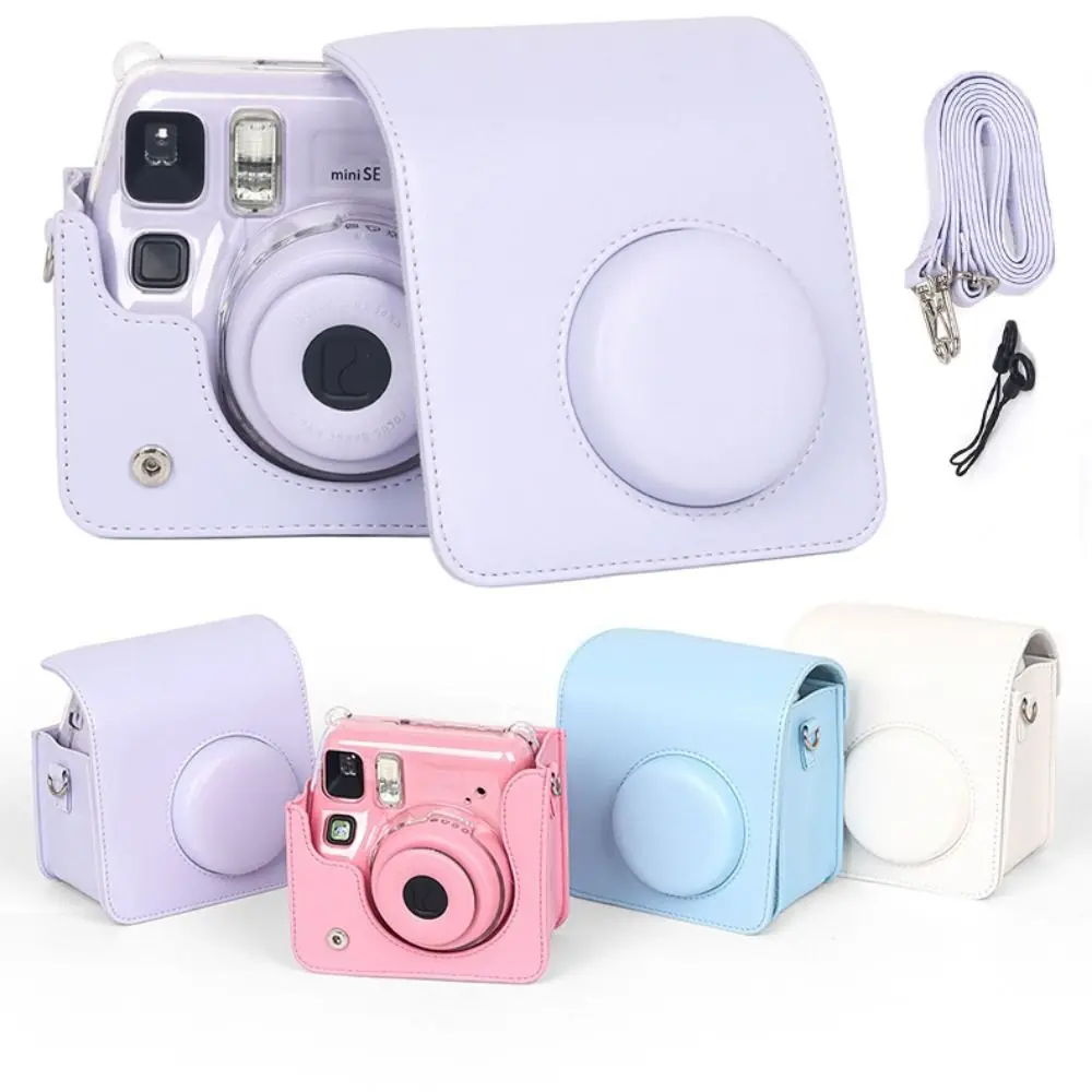 with Shoulder Strap Instant Camera Case Travel Anti Scratch Protective Cover Shockproof Soft for Fujifilm Instax mini SE/7+