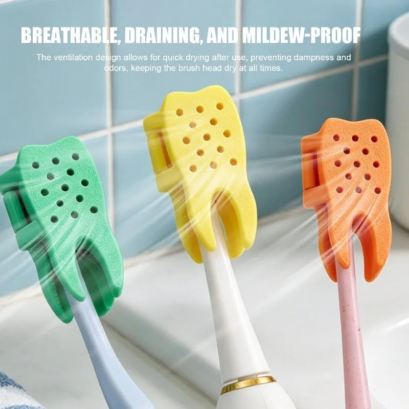 Mini Portable Toothbrush Head Cover Case Holder Brush Protection Mixed Color Dustproof Travel Hiking Camping Home Organizer Case