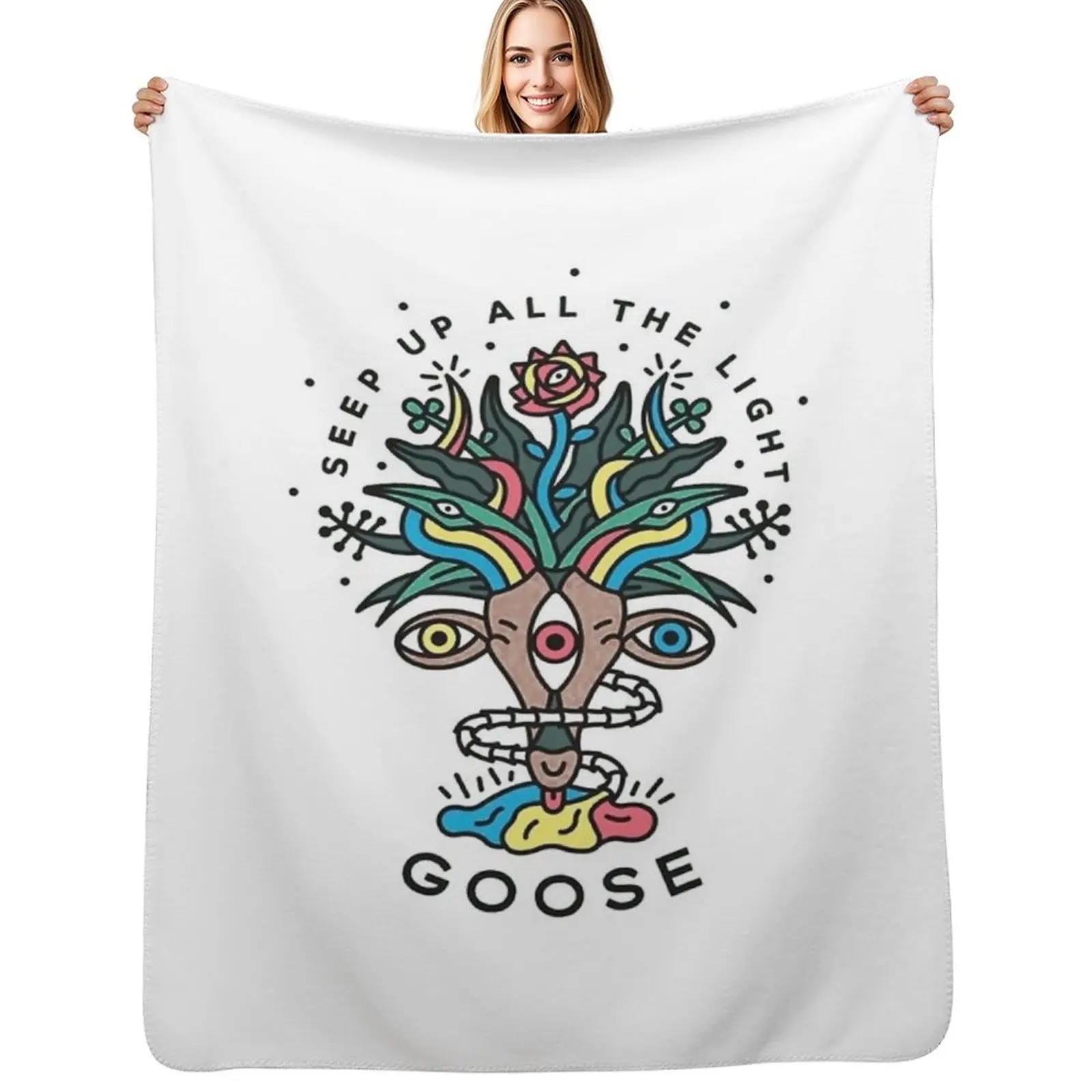 

happy seep up the light Throw Blanket Soft Breathable Blanket for Night Sleeping