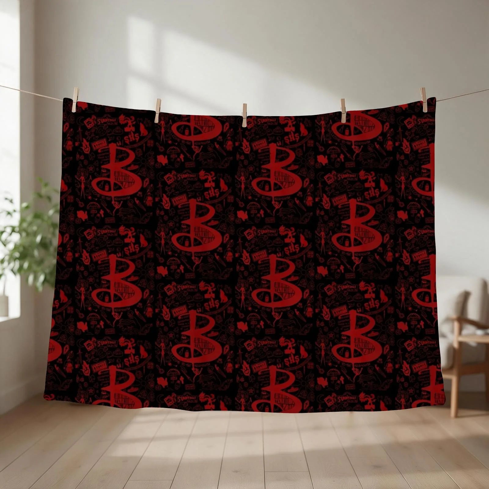 In every generation there is a chosen one... - Red Throw Blanket couch cozy soft plush fuzzy picnic outdoor blanket
