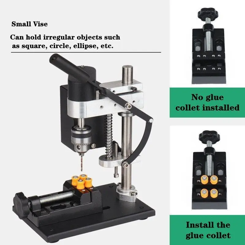 Small Bench Drill Desktop Portable Stand Desktop Precision Drilling Machine Tool 110V 220V