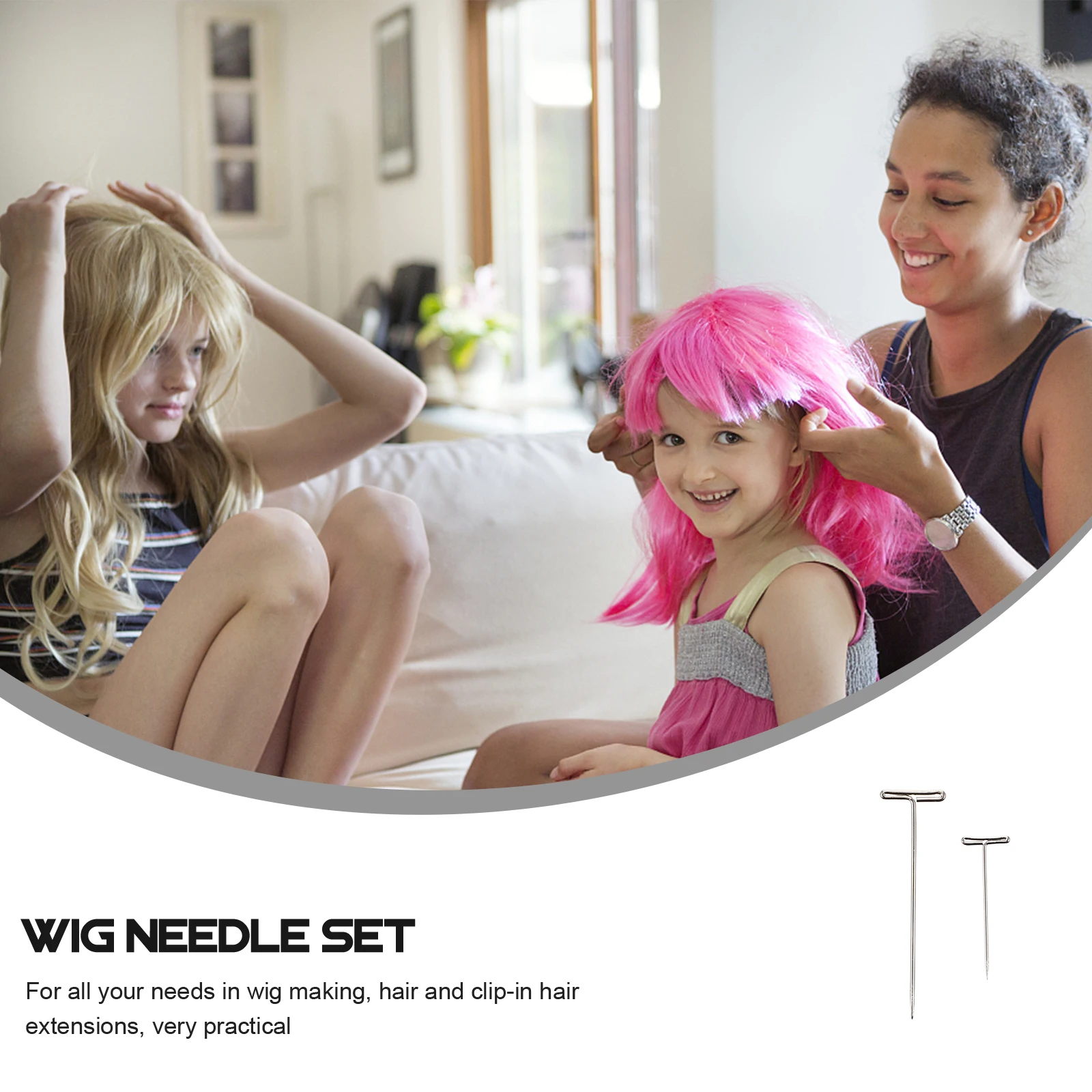 

150pcs Stainless Steel Needles Reusable Blocking Pins Compact Durable Hair Accessories For Home Professional Use Storage