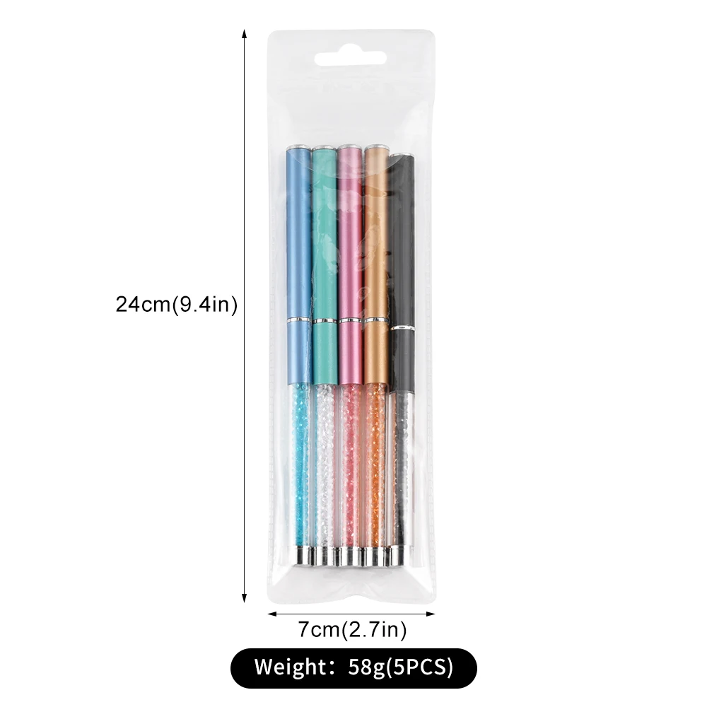 1/5 pz professionale Nail Art Liner pennello fai da te acrilico francese disegno penna UV Gel pennelli pittura penna Manicure accessori strumenti #