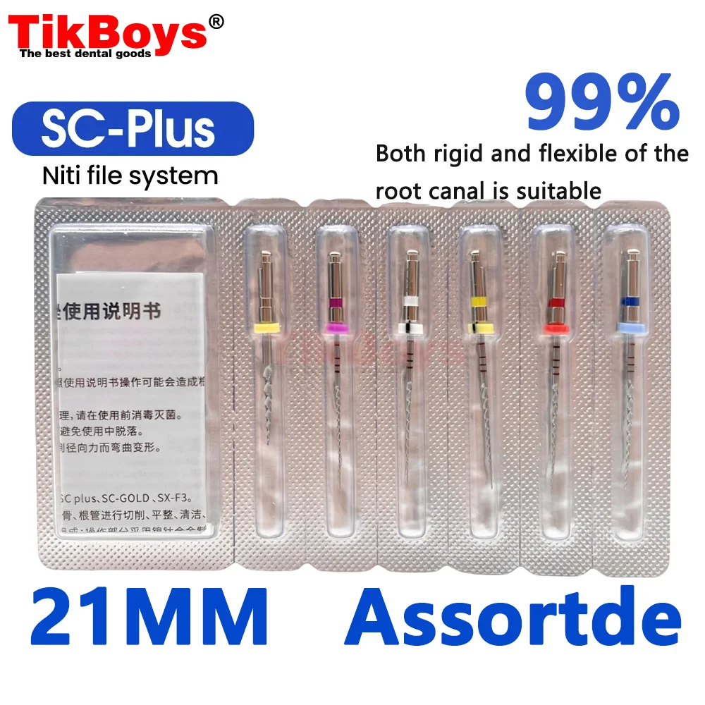 6pcs/BOX Dental File SOCO SCPlus Root Canal Endodontic File 31/25mm Heat Activated Rotary File Flexible f1Dentist Materials COXO