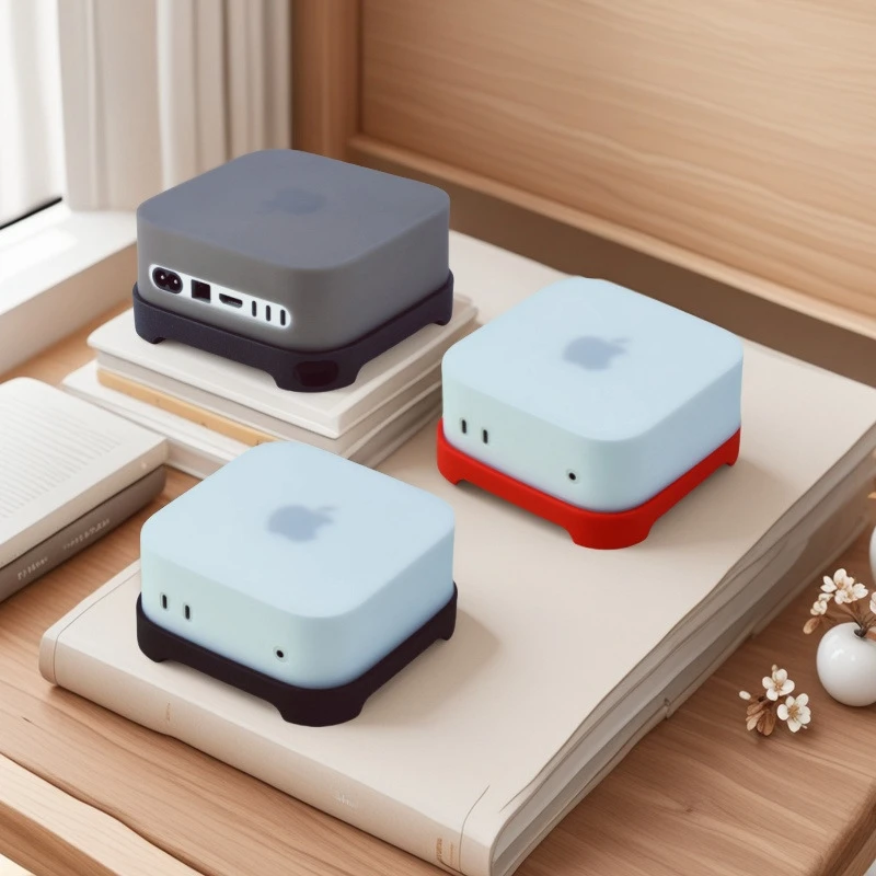 

Кожаный силиконовый защитный чехол для Mac Mini 2024, противоударный, устойчивый к царапинам, устойчивый к пятнам