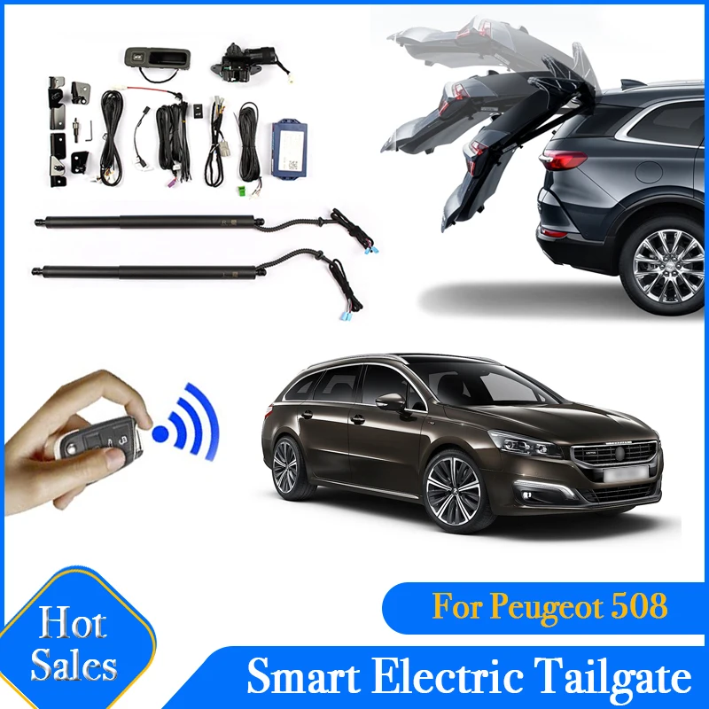 Car Power Trunk Opening Electric Suction Tailgate Intelligent Tail Gate Lift Strut For Peugeot 508 2010~2018 Special