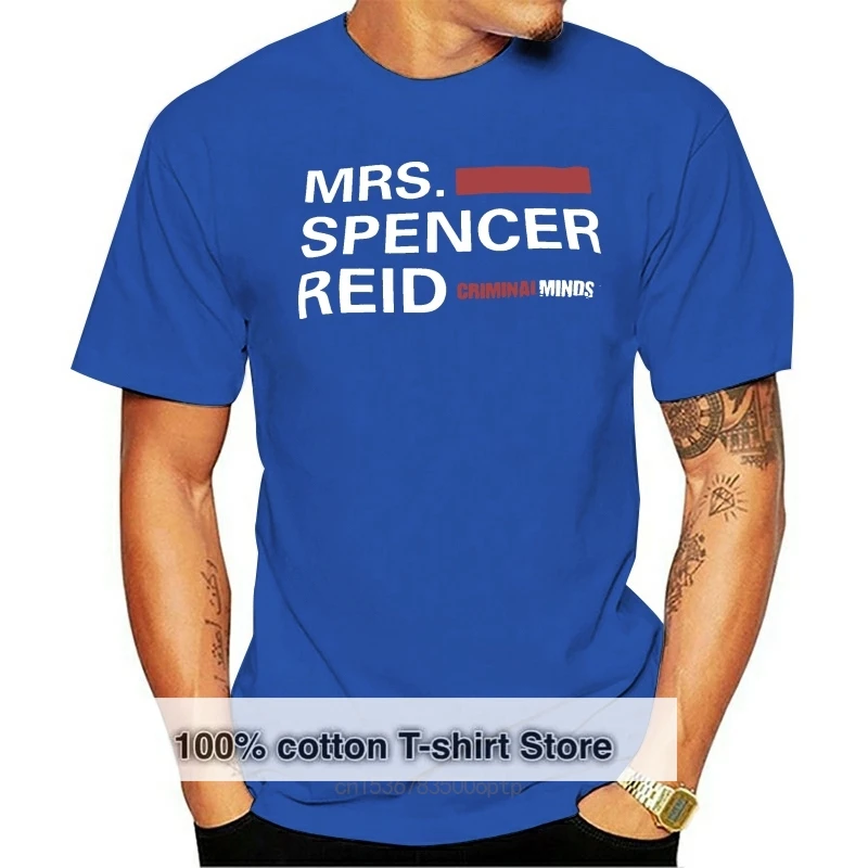 Funny Men t shirt white t-shirt tshirts Black tee Women's Criminal Minds Mrs Spencer Reid T shirt