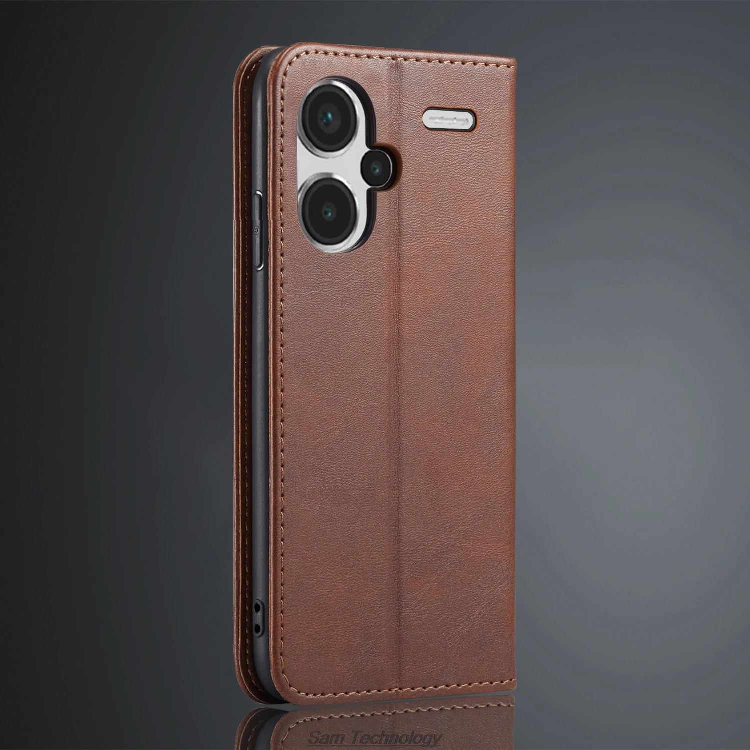 Magnetyczne przyciąganie Skórzane etui dla Xiaomi Redmi Note 13 Pro plus / Note 13 Pro+ 5G Holster Flip Cover Wallet Bags Fundas Coque — zdjęcie produktu 4