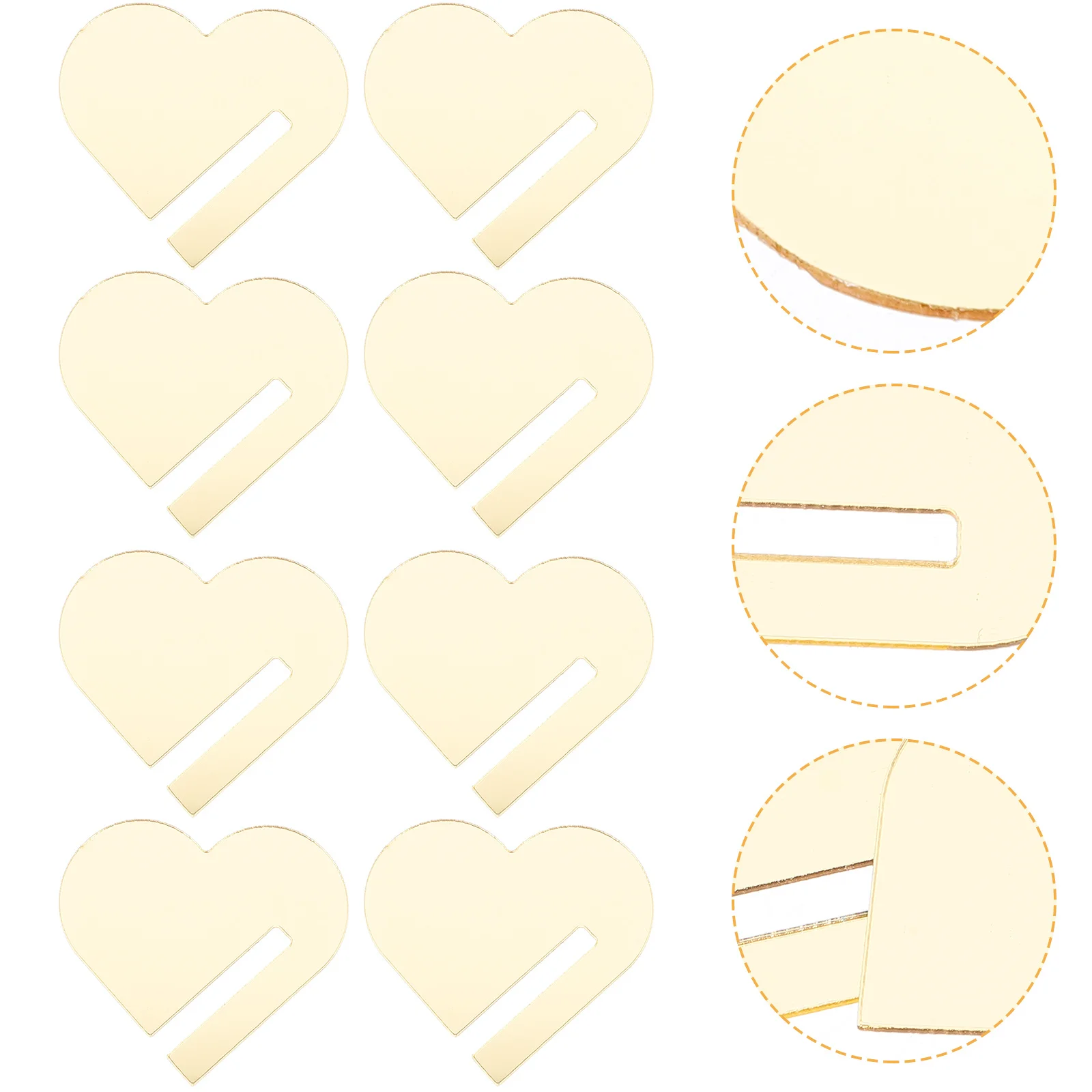 

30Pcs Acrylic Wine Charms Heart Shaped Drink Tags Reusable Easy Install Elegant Party Decorations Drink Tags Wine Cup Markers