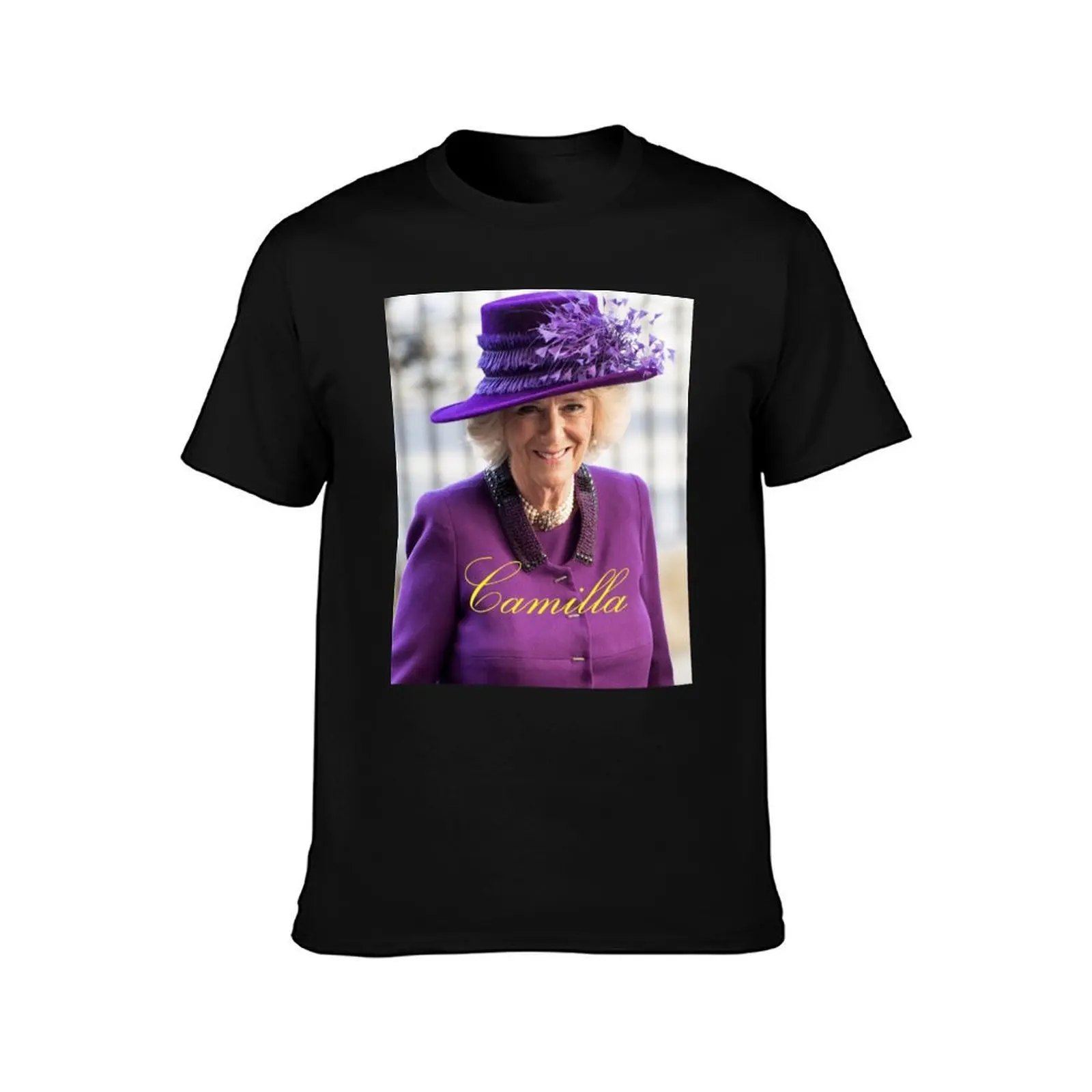 HRH Camilla, Duchess of Cornwall T-Shirt, Summer Casual Cotton Tee, Oversized Streetwear Tops, Vintage Graphic Print