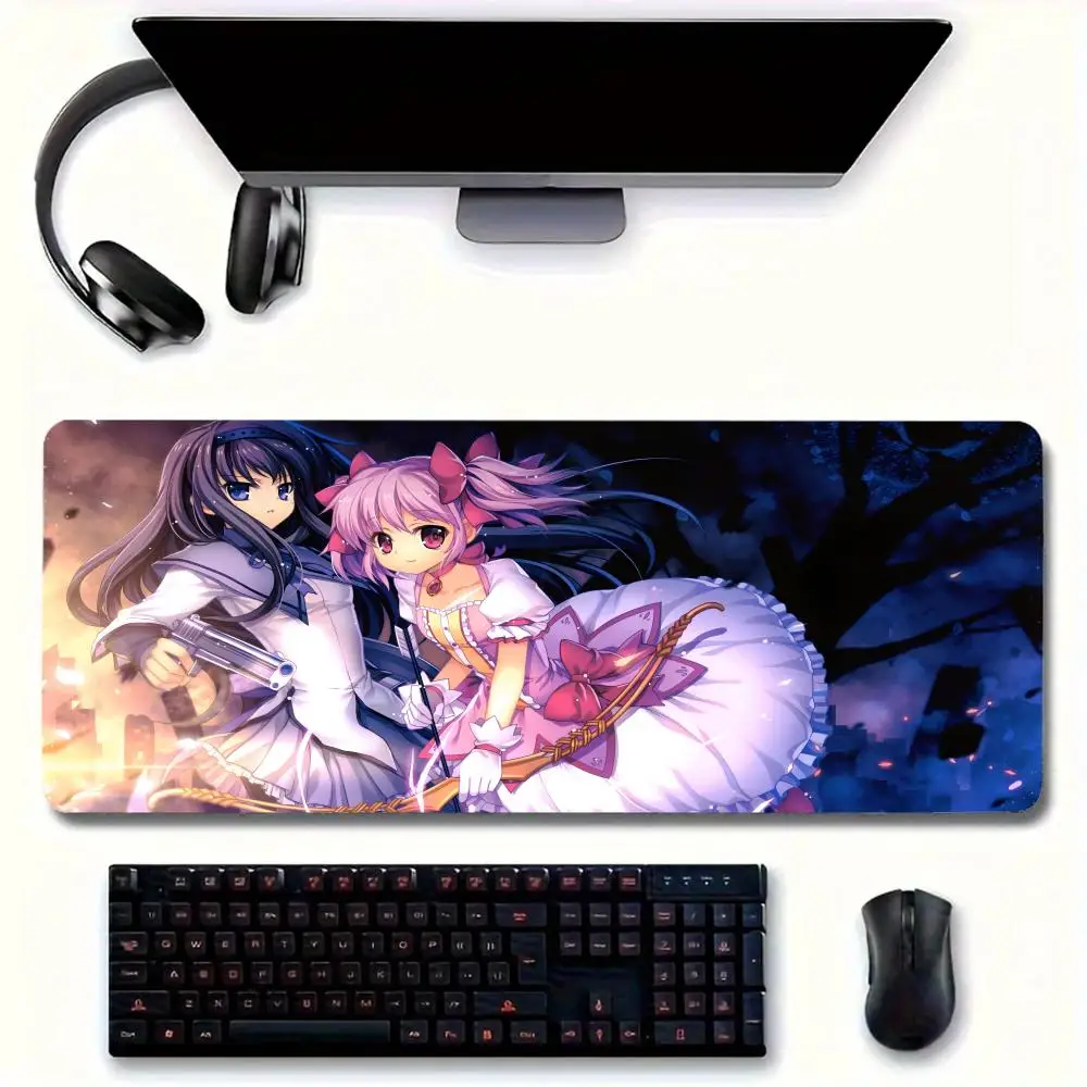 Anime P-Puella Magi Madoka Magica Mouse Pad Large Mousepad for home office Waterproof desk pad Computer Mousepad gaming Mousepad