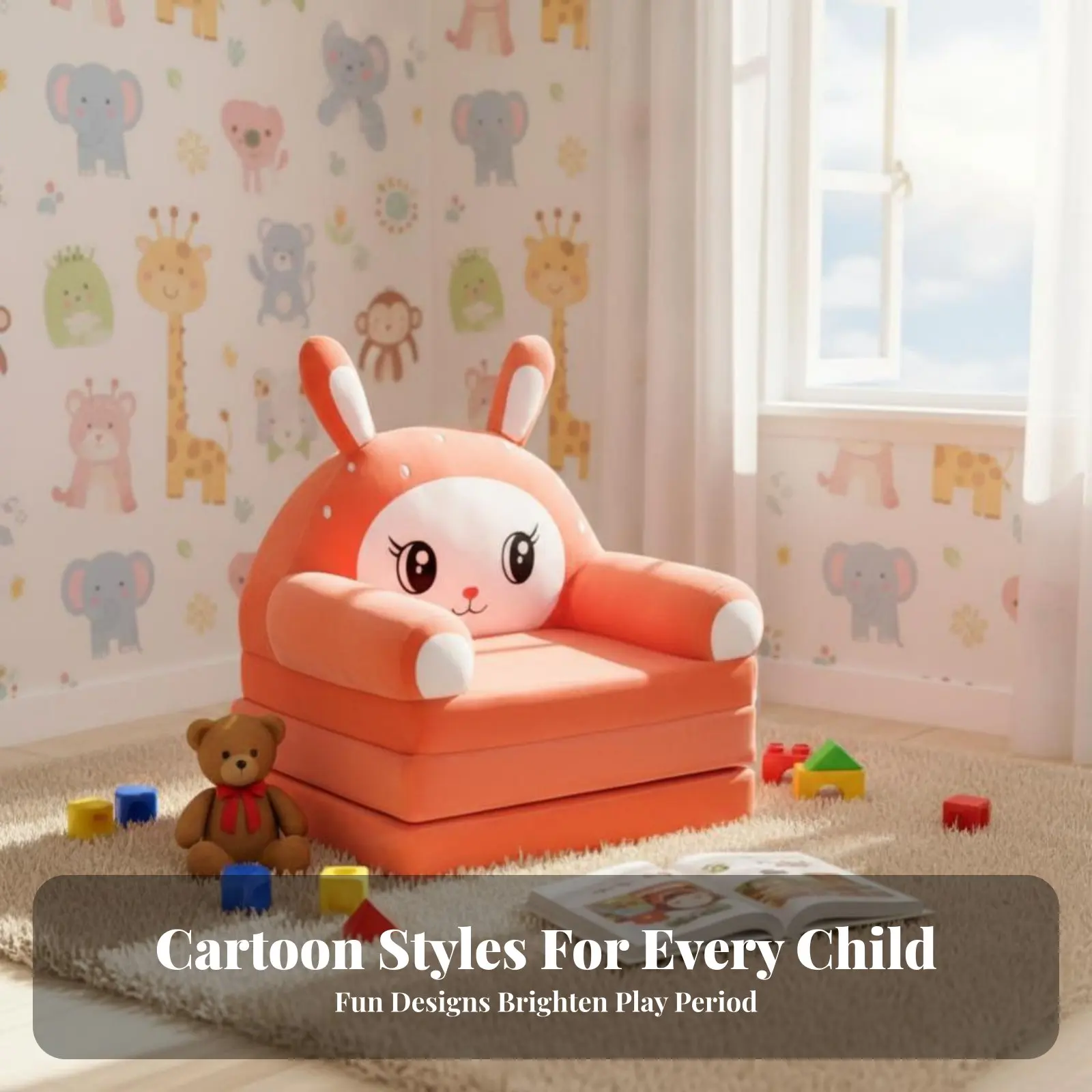 creatureShaped Flipexpandable Sofa Foldable Design Transstructureable Foam Lounger Exceptionally Soft Material No Assembly