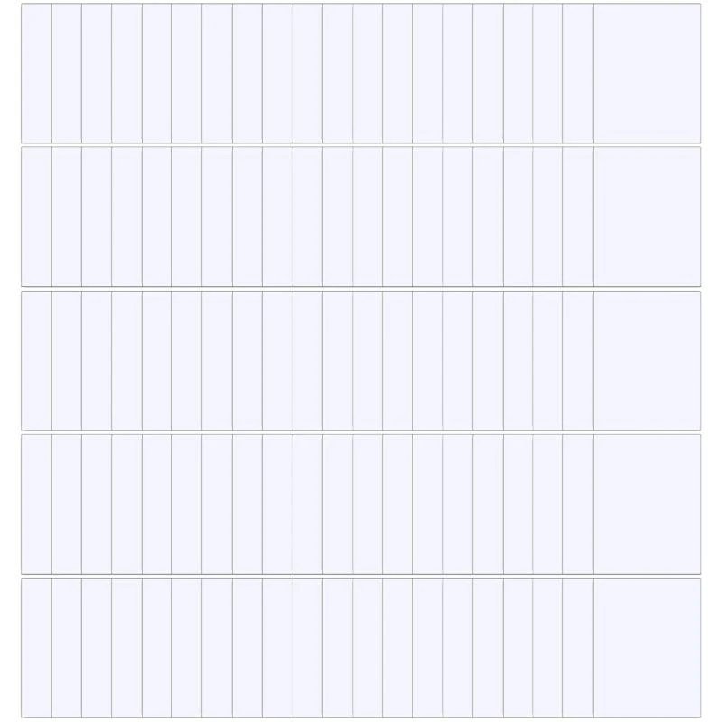 Papel pegatina imprimible 100 hojas impermeable para impresoras láser D2RC