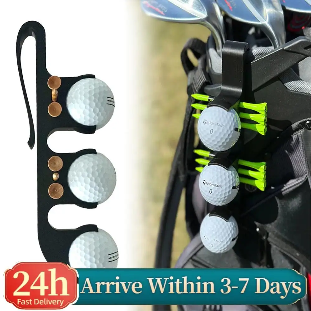 

Держатель для мячей для гольфа с клипсой и держателем для ти, пластиковый зажим для хранения мячей, портативные аксессуары для гольфа