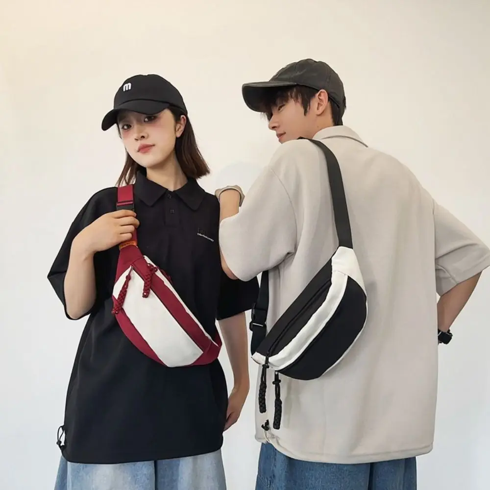 

Banana Bag Contrast Color Chest Bag Half Moon Bag Crossbody Bag Crossbody Waist Pack Large Capcity Fanny Packs Running Waist Bag