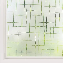Window Film Privacy Frosted Film for Glass Window Bathroom Self Adhesive Anti Look Vinyl Window Film for Sliding Glass Door