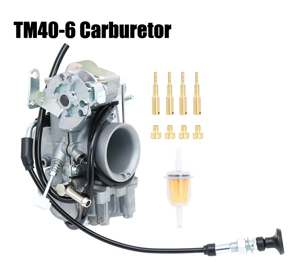 Alconstar- TM40-6 Flat Slide with Accelerator Pump for MIKUNI TM40-6 for HONDA  Dominator650 NX650 XR600R for SUZUKI DR650 view 2
