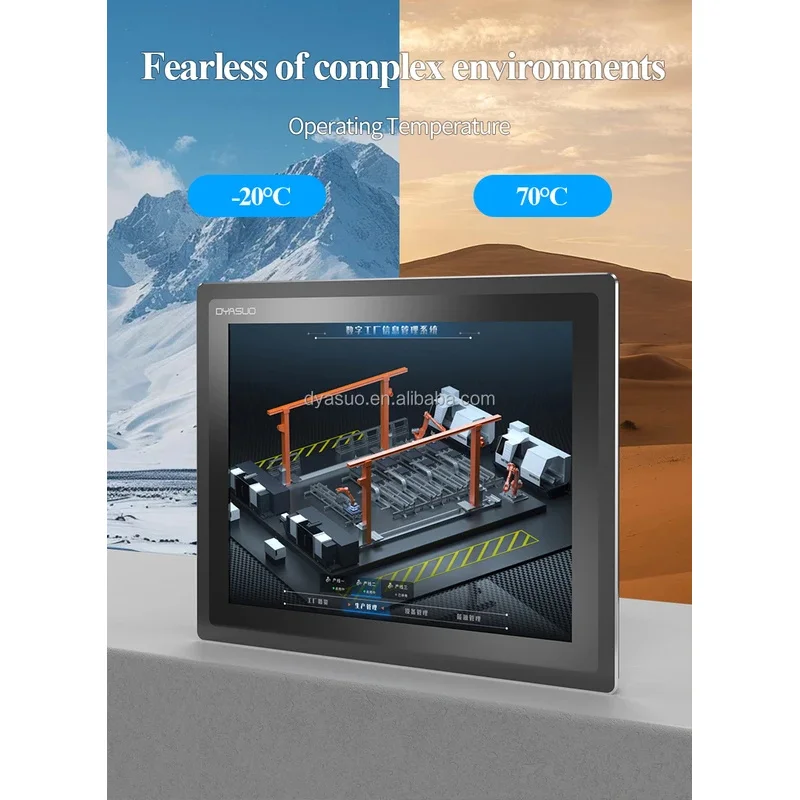 10.1 15 17.3 21,5 pollici Win Linux e Android Touch Screen senza ventola All in One Pannello computer Pc Industriale Rfid Nfc Qr